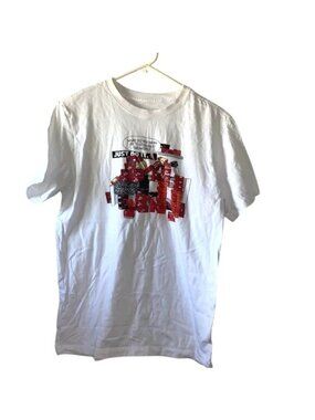 Nike Mens Graphic Tee "Too Many Sneakers" Just Do It White Medium 100% Cotton Ca